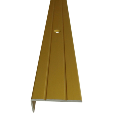 Lépcső élvédő 25 mm x 10 mm x 1000 mm sárgaréz laminált parketta