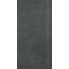 Lépcső Rako Extra fekete 30x60 cm matt DCPSE725.1 járólap