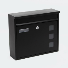 Lépcsőházi postaláda fekete - Braga postaláda