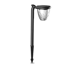  Leszúrható kerti szolár LED lámpa, CCT (74 cm magas) fekete kültéri világítás