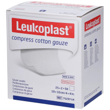  Leukoplast hajtogatott, szegett mull lap 10 x 10 cm steril gyógyászati segédeszköz