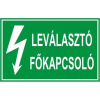  Leválasztó főkapcsoló - műanyag, 160*240mm