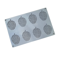  Levél alakú, szilikon tuile forma, 8 adagos sütés és főzés