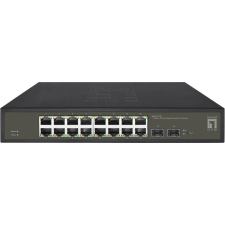 Level One LevelOne GES-2118 hálózati kapcsoló Vezérelt L2 Gigabit Ethernet (10/100/1000) Fekete (GES-2118) hub és switch