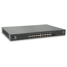 Level One LevelOne GTL-2881 hálózati kapcsoló Vezérelt L3 Gigabit Ethernet (10/100/1000) Szürke (GTL-2881) hub és switch
