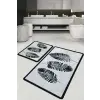  Levélmintás Fürdőszobaszőnyeg Szett - 2 db - 60x100cm &amp; 50x60cm