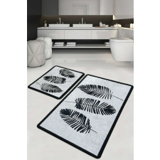  Levélmintás Fürdőszobaszőnyeg Szett - 2 db - 60x100cm &amp; 50x60cm lakástextília