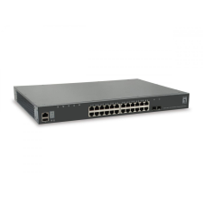LevelOne GTL-2891 KILBY 28-Port Stackable L3 Managed Gigabit Switch hub és switch