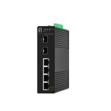 LevelOne IGS-2106 Vezérelt L2 Gigabit Ethernet (10/100/1000) Fekete hub és switch