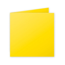 Levélpapír Clairefontaine Pollen 13.5x13.5 cm dupla napsárga party kellék