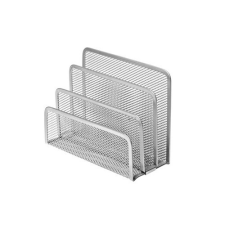 Levéltartó Forofis 3 rekeszes fémhálós 17,8x7,6x12 cm ezüst fémhálós tároló