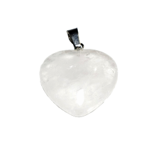 Levendula Álom Ajándékbolt Hegyikristály nagy szív medál medál