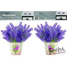  Levendula kaspóban matrica falra, csempére, bútorra tapéta, díszléc és más dekoráció