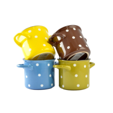  Levesestál pöttyös 385ml edény