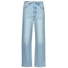 Levis Egyenes szárú farmerek RIBCAGE STRAIGHT ANKLE Lightweight Kék US 30 / 29
