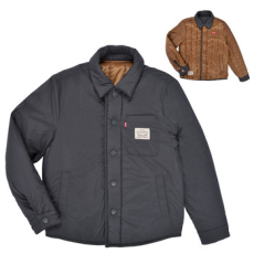 Levis Steppelt kabátok  LVB REVERSIBLE QUILTED SHACKET Fekete 6 éves