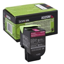 Lexmark 802SM CX310 CX410 CX510 lézertoner eredeti Magenta 2K 80C2SM0 nyomtatópatron & toner