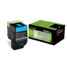 Lexmark 802XCE Extra High Cyan toner nyomtatópatron & toner