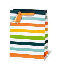 Leykam Alpina (BSB) BSB ajándéktasak (36x26x14 cm) színes csíkos (4) ajándéktasak