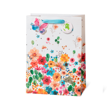 Leykam Alpina (BSB) BSB ajándéktasak (36x26x14 cm) virágos, pillangós (4) ajándéktasak