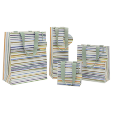 Leykam Alpina (BSB) BSB Glick ajándéktasak (14x14x6 cm) pasztell vonalas (4) ajándéktasak