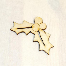  Lézervágott magyal levél, mérete: 70x50x3 mm dekorációs kellék