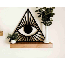  Lézervágott &quot;mindent látó szem&quot; falikép – fa dekoráció dekorációs kellék