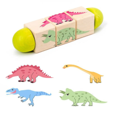 Leziter Állatos mini kirakós hengerek Montessori fajáték fajáték