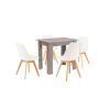 Leziter Amina 4+1 étkező garnitúra fehér-yorki tölgy