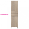 Leziter Bianca Plus 45 magas szekrény 2 ajtóval, 2 fiókkal, sonoma tölgy színben, jobbos