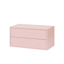 Leziter Boxie 2 fiókos fali szekrény 40x80x37 cm pink bútor