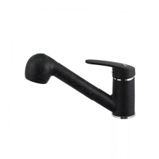 Leziter Carol Egykaros mosogató csaptelep, fekete (ZS-7017-Black) csaptelep