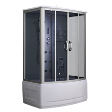 Leziter Emilia 135 Hidromasszázs Kádkabin elektronikával Black kád, zuhanykabin