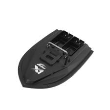 Leziter Etetőhajó X1 GPS+4G hátrakidobós dupla etető rekeszes fekete horgászkiegészítő