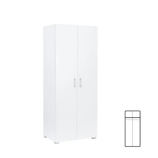 Leziter Family ruhásszekrény 74x182 cm fehér bútor