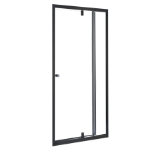 Leziter Flexi állítható zuhanyajtó 86-101x185 cm fekete kád, zuhanykabin