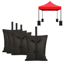 Leziter Kerti pavilon tölthető talpsúly fekete kerti bútor