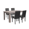 Leziter Leon 4+1 étkező garnitúra yorki tölgy-fekete