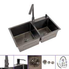 Leziter Meria III rozsdamentes mosogató mosogatótálca