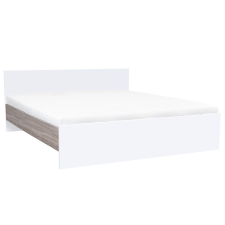 Leziter Miami franciaágy ágyneműtartó nélkül 180x200 cm fehér-yorki tölgy lakástextília