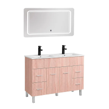 Leziter Neo Vision 120 komplett fürdőszoba bútor sonoma tölgy-sonoma tölgy fürdőszoba bútor