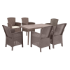 Leziter Odima 6+1 kerti bútor garnitúra szett cappuccino