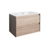 Leziter Porto 80 alsó szekrény mosdóval rauna szil-sonoma tölgy