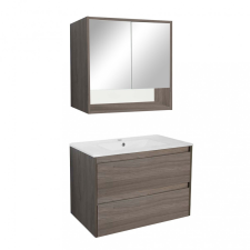 Leziter Porto 80 komplett fürdőszoba bútor rauna szil színben fürdőszoba bútor