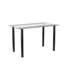Leziter Riona 120 cm szögletes üveg étkezőasztal fekete bútor