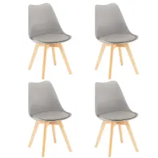 Leziter Silla étkezőszék 4 db szürke színben bútor