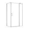 Leziter Simple 80x100 cm nyílóajtós aszimmetrikus zuhanykabin zuhanytálca nélkül