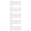 Leziter Solaro Design törölközőszárító radiátor 1600x600 mm fehér