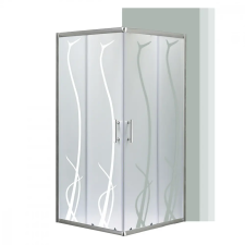 Leziter Spirit BAMBOO 90x90 szögletes zuhanykabin, zuhanytálca nélkül kád, zuhanykabin