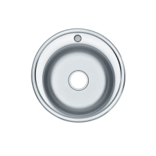 Leziter Teur kerek egy medencés rozsdamentes mosogató mosogatótálca